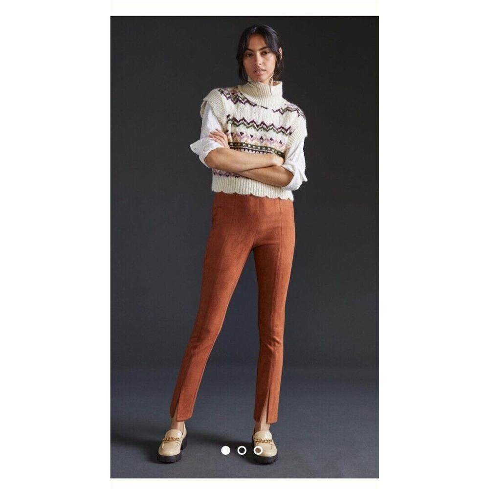 Avec Les Filles Slit-Front Sueded Leggings S $130$ winter fall casual holiday
